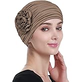 Alnorm Flower Design Chemo Hair Loss Caps Cancer Headwear for Women