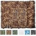 iunio Camo Netting Camouflage Netting, Camo Net Bulk Roll Camouflage Mesh Nets for Hunting Blind Deer Stand Military Party Decorations Sunshade Camping Shooting (32.8ftx4.9ft, Desert)