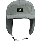 Clakllie Trooper Trapper Hat Ushanka Russian Cap with Visor Earflap Winter Cap for Men Warm Aviator Eskimo Hat