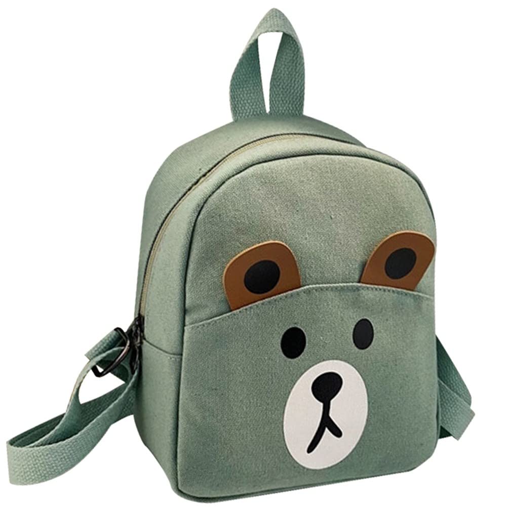 X-Labor Bear Children's Backpack with Chest Strap, Anti-Loss Safety Belt with Lead, 1-3 Years, Baby Backpack, Toddlers, Girls, Boys, Green, S — image 1