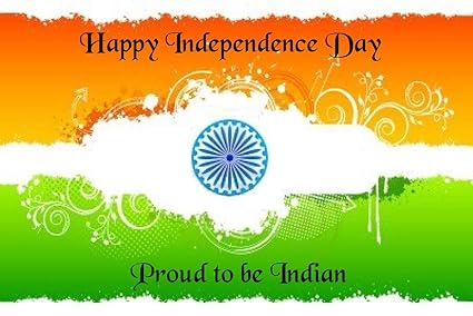 Quality Star 15 August Independence Day Poster Banner Sign Size 12