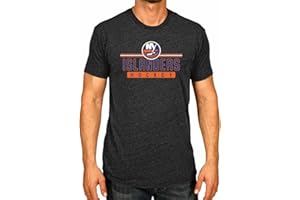Wright & Ditson Adult NHL Heather Charcoal True Fan Hockey T-Shirt - Tagless Cotton Polyester Blend - Ultimate Comfort