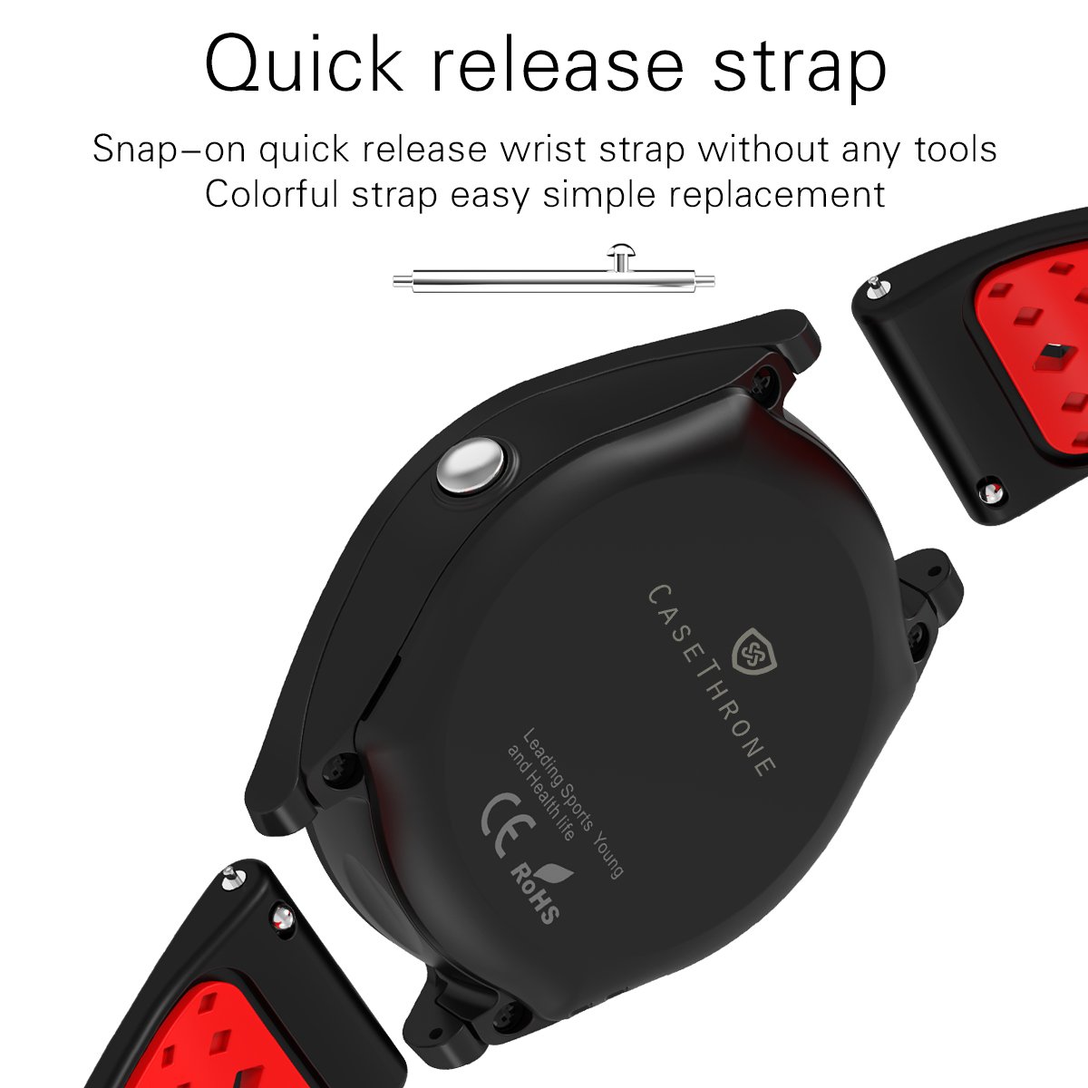 CASETHRONE - Reloj Inteligente Bluetooth 4.0 Smart Watch Pantalla ...