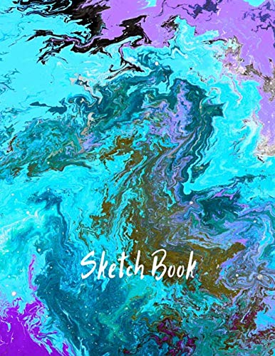 Sketch Book: Notebook for Drawing, Writing, Painting, Sketching or Doodling, 120 Pages, 8.5x11 (Premium Abstract Cover vol.2) by Spark Drawing