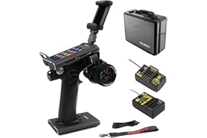 GoolRC Flysky Noble NB4 Pro+ 2.4GHz 18CH Radio Transmitter with FGr4B & FGr8B Receiver, 3.5 Inch IPS Touch Screen Remote Controller with Receiver for RC Car Boat