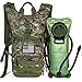 SHARKMOUTH Tactical MOLLE Hydration Pack Backpack 900D with 2L Leak-Proof Water Bladder, Keep Liquids Cool for Up to 4 Hours, Outdoor Daypack for Cycling, Hiking, Running, USA Flag Patch, ACUGreen