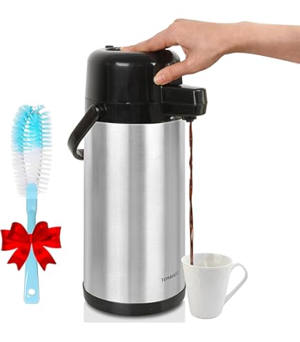 Amazon.com: Airpot Coffee Dispenser with Pump,102 OZ/ 3L Large