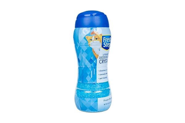 FRESH STEP CAT LITTER CRYSTALS DEODORIZER, NON TOXIC ODOR NEUTRALIZING CRYSTALS FOR LITTER BOXES THAT HELP CONTROL SMELLS AND KEEP HOME AREAS FRESH, FRESH SCENT, 30 OUNCE