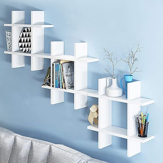 Giow Estante De Repisa Flotante Estante De Mercaderia Hogar