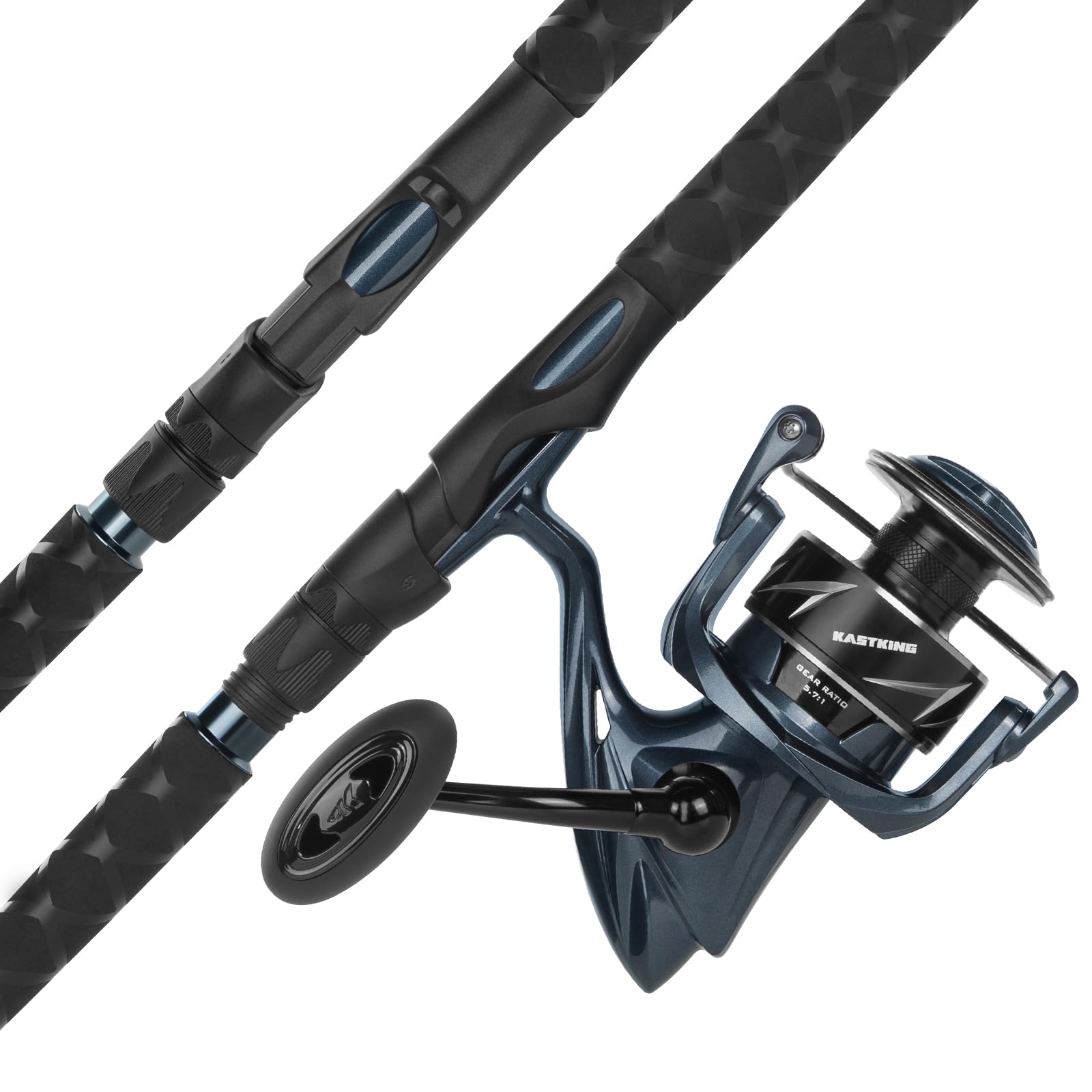 Photo 1 of **MISSING REEL** KastKing Rekon Spinning Fishing Reel Combo 7'6" MH 4000 Reel, Dark Grey