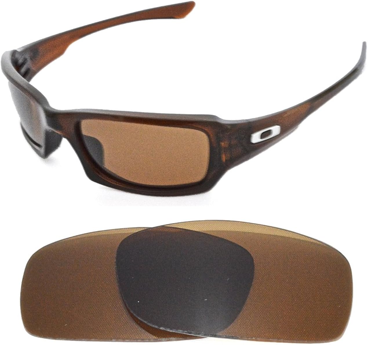 NEW POLARIZED REPLACEMENT BRONZE LENS FOR OAKLEY FIVES SQUARED