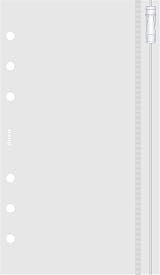 Filofax Personal Zip Lock Envelope Transparent 95mm x 171mm with six hole