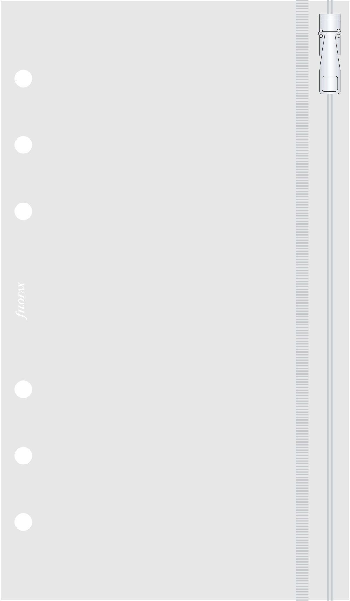 Filofax Personal Zip Lock Envelope,Transparent,95mm x 171mm