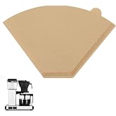 100 Pcs Coffee Filters #4 for Technivorm Moccamaster Coffee Maker 8-10 Cup | Cone Coffee Filters for Moccamaster KBT KBGV KB, Chlorine-Free Unbleached Coffee Filters, Fine Coffee Ground Filtration
