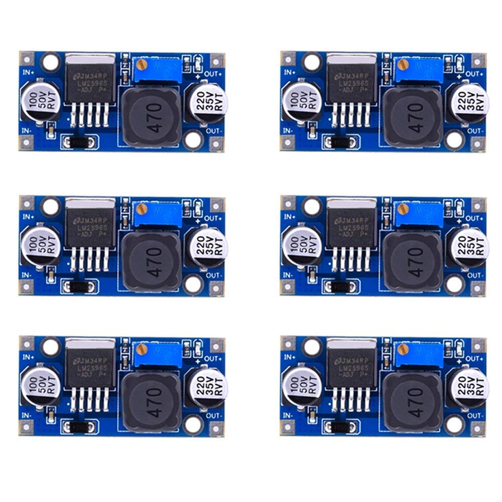 Youmile 6PACK Step-Down Power Supply Module LM2596 LM2596S Buck Converter DC to DC 3.0-40V to 1.5-35V High Efficiency Voltage Regulator Module - Image 3