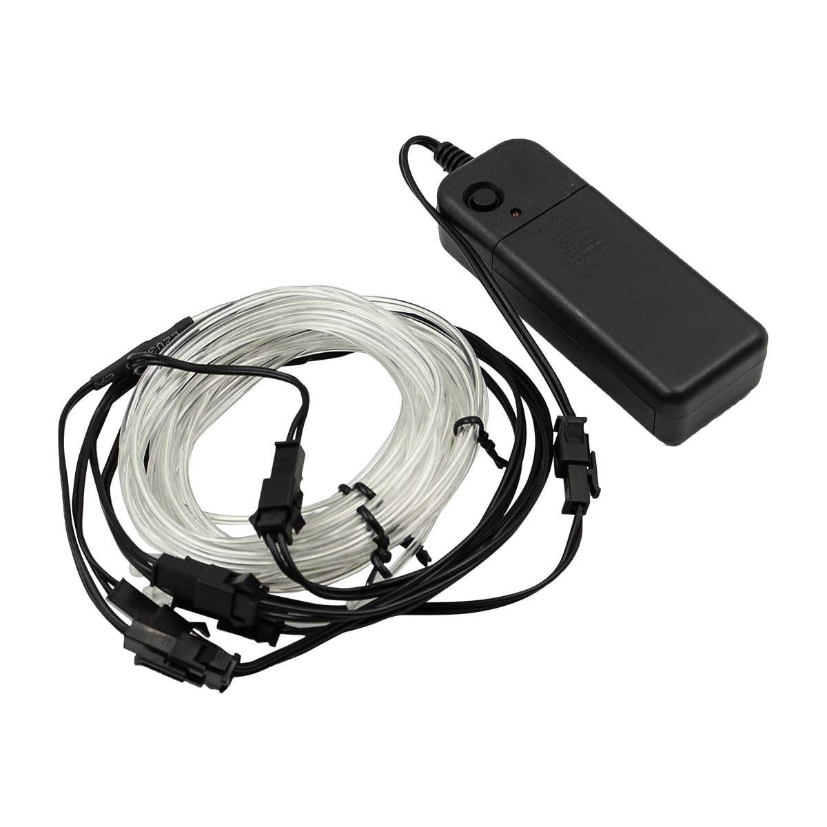 Ieron El Wire Ice Blue Neon Rope Strip Lights Neon Glow Electroluminescent Wire 5 in 1 Meter for Parties DIY Decoration