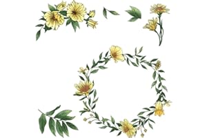 LZBRDY Floral Wreath Wish Words Clear Stamps & Dies Set - Perfect for DIY Card Making, Scrapbooking, Paper Crafts and Greeting Cards