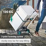 Wolfcraft TS 850 Offroad Folding Hand Truck 100kg Load Telescopic Handle view 3