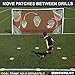 QuickPlay Soccer Goal Target Nets with 7 Scoring Zones – Practice Shooting & Goal Shots. Soccer Goal Frame not Included. (iv) 24x8'