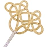Saccgt Traditional Racket Woven Imitation Rattan Clean Duster Carpet Rug Beater Plastic, As Pic Shows
