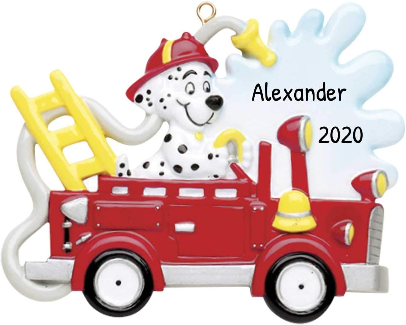fire truck dog toy
