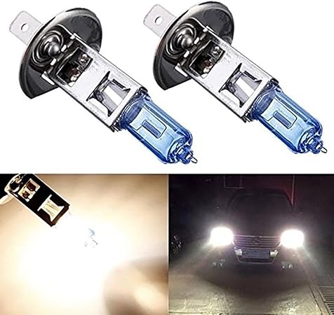 Amazon Katur 2個h1キセノンハロゲンヘッドライトバルブ12v 55w 5000k駆動電球ランプライト Ledバルブ 車 バイク