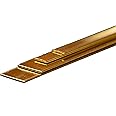K&S Precision Metals 5078 Bendable Brass Strips, .032" X 1/4 & 1/2 X 12" Long, 3 Pieces per Pack, Made in The USA