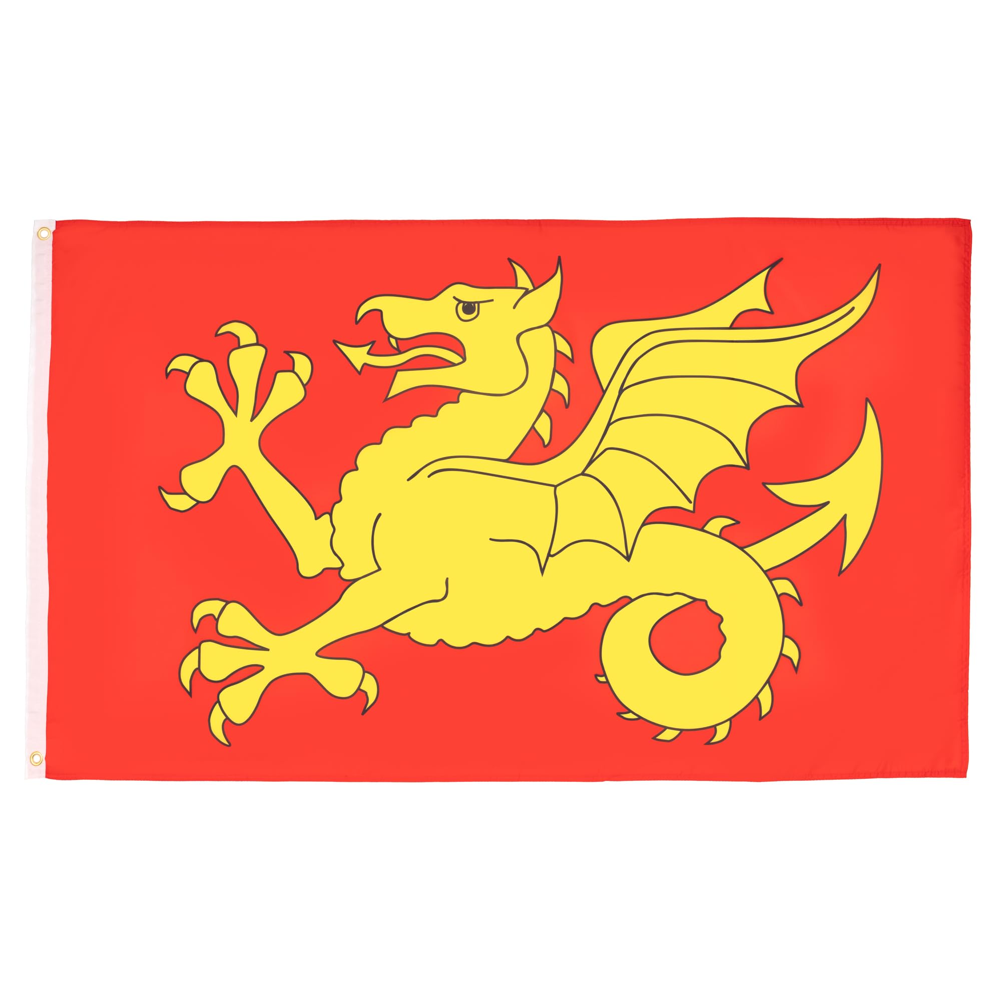 AZ FLAG - Wessex County Flag - 2x3 Ft - 100D Polyester Du Wessex - England Banner with Two Metal Grommets - Fade Resistant - Vivid Colors - 2' x 3' Feet - 90x60 Cm