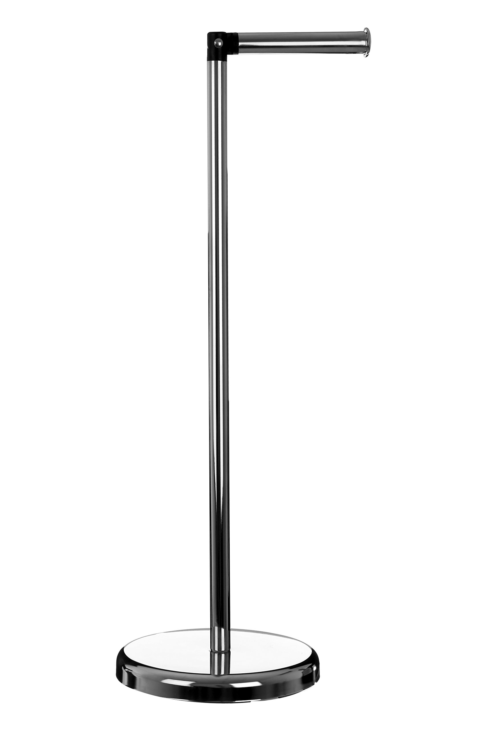 Premier Housewares Toilet Roll Holder, Chromed Metal, 19 x 24 x 55 cm, 1601476