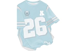 RoseSeek Girl's Jersey Shirts Color Block Number Graphic Tees Short Sleeve Crew Neck Sports T Shirt