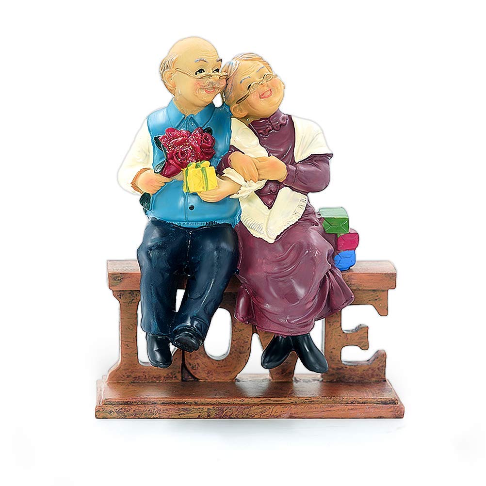 Aoneky Wedding Anniversary Present for Couple - Engagement Figurine - Parents and Grandparents Home, Car Decorations, Novelty Ornaments