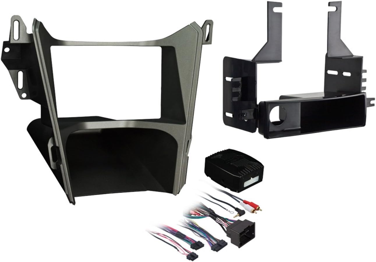 Metra Single DIN/Double DIN Installation Kit for 2010 Chevrolet Equinox Vehicles (Gray)
