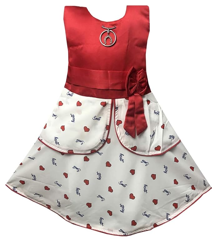 ALL ABOUT PINKS Girls' Knee Length Dress. Amazon.in Clothing