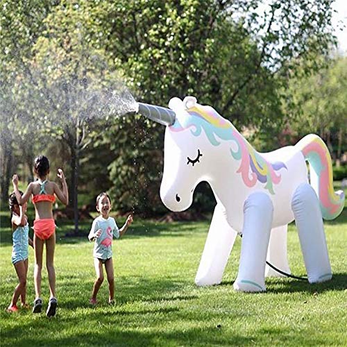 image for CASOFU Unicorn Sprinkler Inflatable Unicorn Water Toys, Outdoor Ginorm