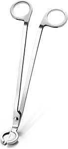 N\A Candle Wick Trimmer, Polished Stainless Steel Wick Cutter Wick Clipper Wick Scissors for You to Safely Remove The Spent Wicks, Controllable The Candle Flame and Cleaner Burning (Silver)