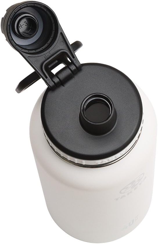 Takeya Originals Vacuum-Insulated Stainless-Steel Water Bottle, 40oz, White: Kitchen & Dining