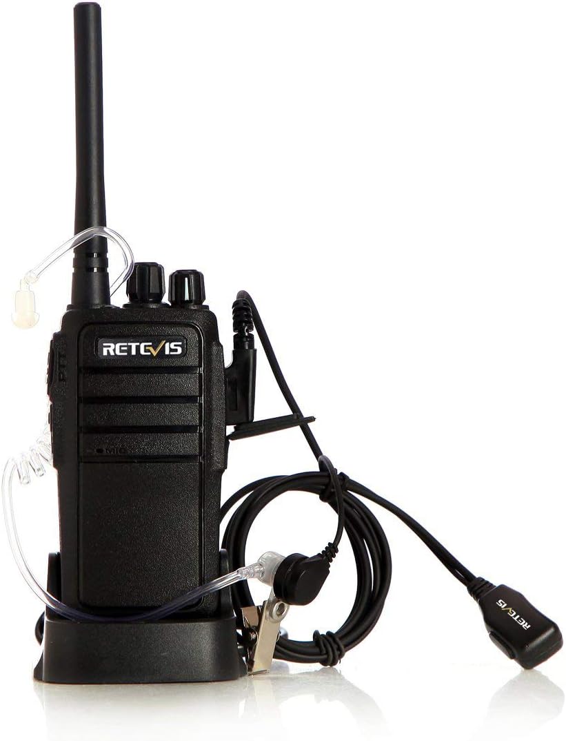 Case of 10,Retevis RT21 Two Way Radios Long Range Rechargeable, Heavy Duty Walkie Talkies for Adults, VOX Security Handfree 2 Way Radios with Earpiece, for Commercial Organization