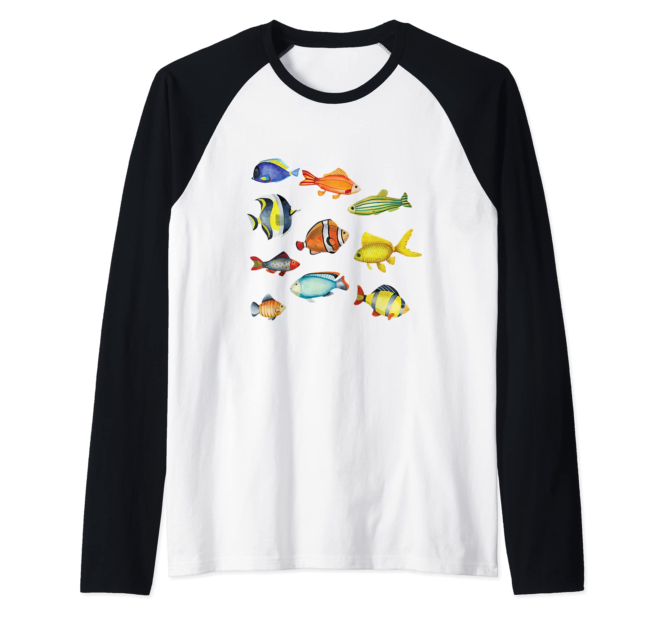 Aquarium Fish Aquarist Aquariums Aquaristic Goldfish Animal Raglan Baseball Tee