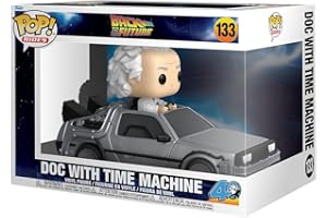 Funko Pop! Rides Deluxe: Back to The Future - Doc with Time Machine - Dr. Emmett Brown - Collectable Vinyl Figure - Gift Idea - Official Merchandise - Toys for Kids & Adults