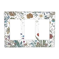 OILbiexn Light Switch Cover Boho Colorful Florals