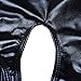 CHICTRY Women's Wet Look Faux Leather Underwear Open Crotch Mini Booty Panties Black Medium(Waist:27.5-39.0