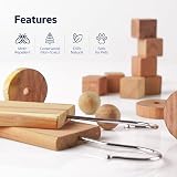 Besto Cedarwood Moth Repellent 28 Pcs Natural Cedar Discs Rings Balls view 3