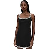 endless rose Women's Rhinestone Tape Mini Dress
