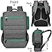 Laptop Backpack 18.4 Inch BRINCH Water Resistant Large Travel Backpack for Men Luggage Knapsack Computer Rucksack Hiking Bag College Backpack Fits 18-18.4 Inch Laptop Notebook Computer,Grey-Green