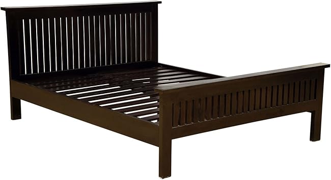 Homescapes Mangat Essbank Dark Shade Bettgestell 100 Massives Mangohartholz Holz Kein Furnier Handgefertigt Bettgestell Aus Holz Erhaltlich In Einzelbett Doppelbett King Und Super King Size Holz Dunkles Holz 150 X 200 Cm