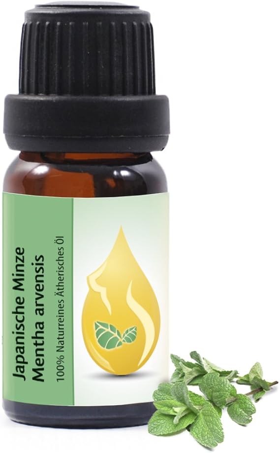 Japanese Mint (Mentha arvensis) Essential Oil, 100 Pure, Undiluted, Therapeutic Grade (10ml