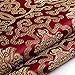 Shanghaipop 35x39 in/90x100 cm Chinese Embroidery Flower Brocade Silky Satin Fabric for Sheet Quilting