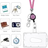 Vicloon Victorini Crystal Transparent Card Holder with Lanyard Pink view 5