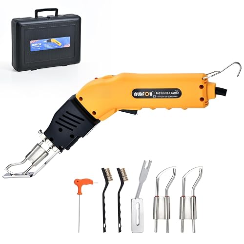 Foldable Rope Cutter NLBFOU Rope Cutter Fabric Cutter, 80W Air Cooled Electric Hot Knife ...