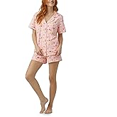 BedHead - Classic S/S Stretch Jersey Shorty PJ Set - Pink Mixology - Large (12-14)